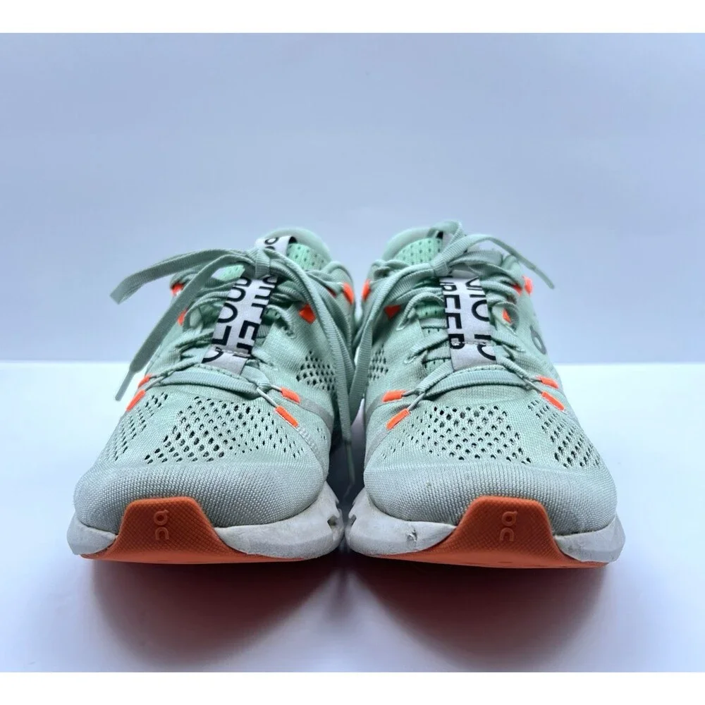 On Cloud Cloudsurfer Women's Running Shoes Glacier Flame Mint Gym Size 8.5